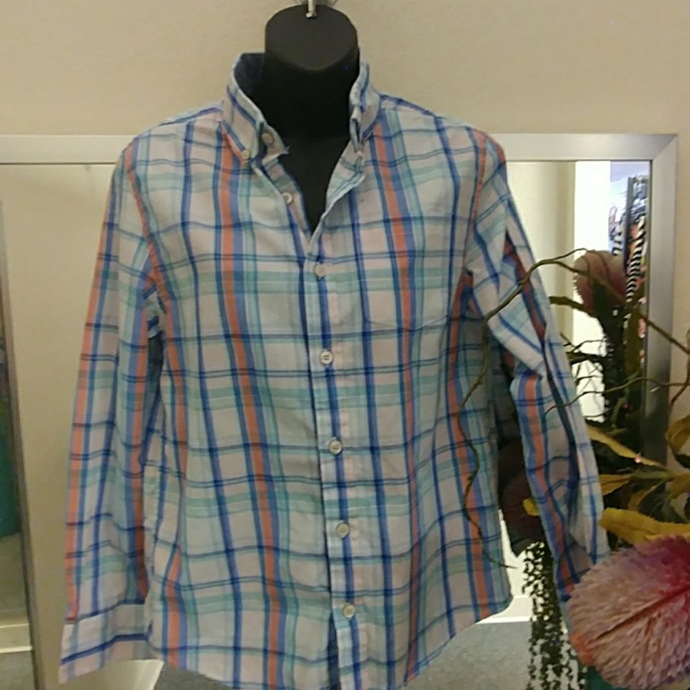 Crown & Ivy. Plaid Button Down L/S Shirt